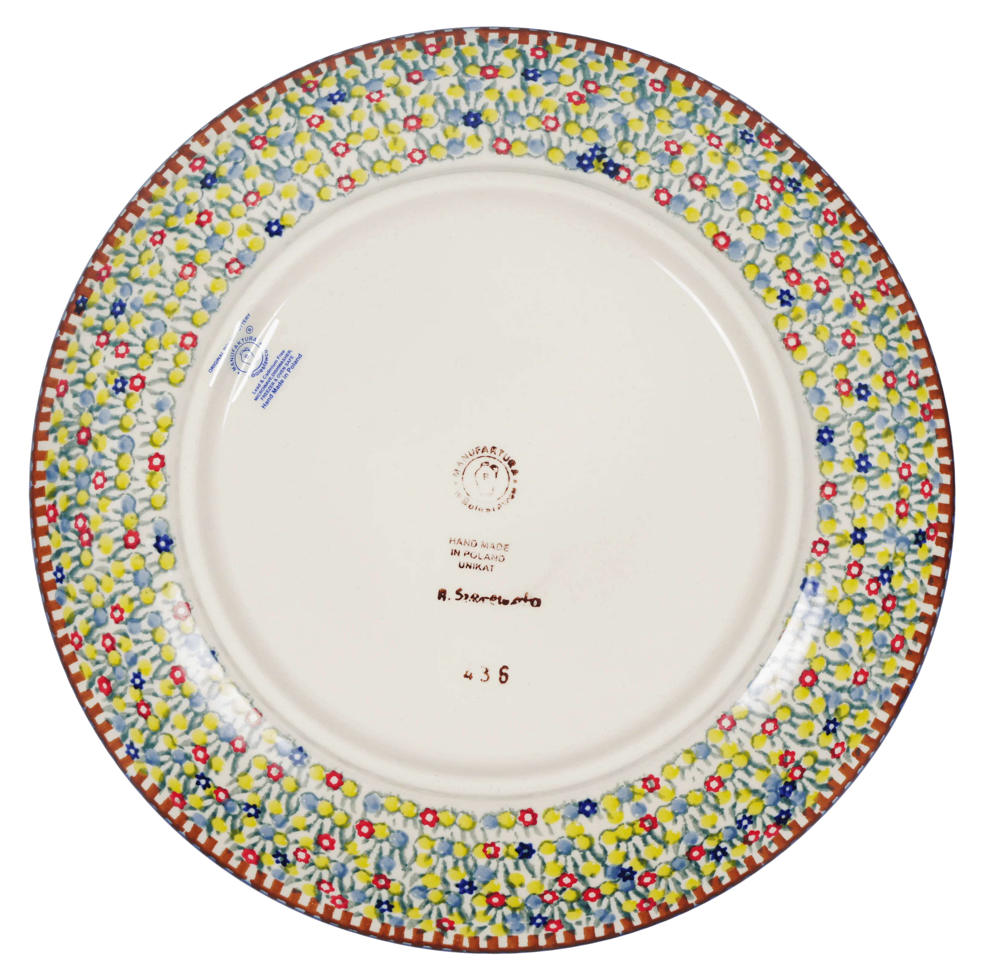 Plate, Round, Dinner, 10" in "Wild Horses" by Manufaktura | T132S-INK1 - Image 3