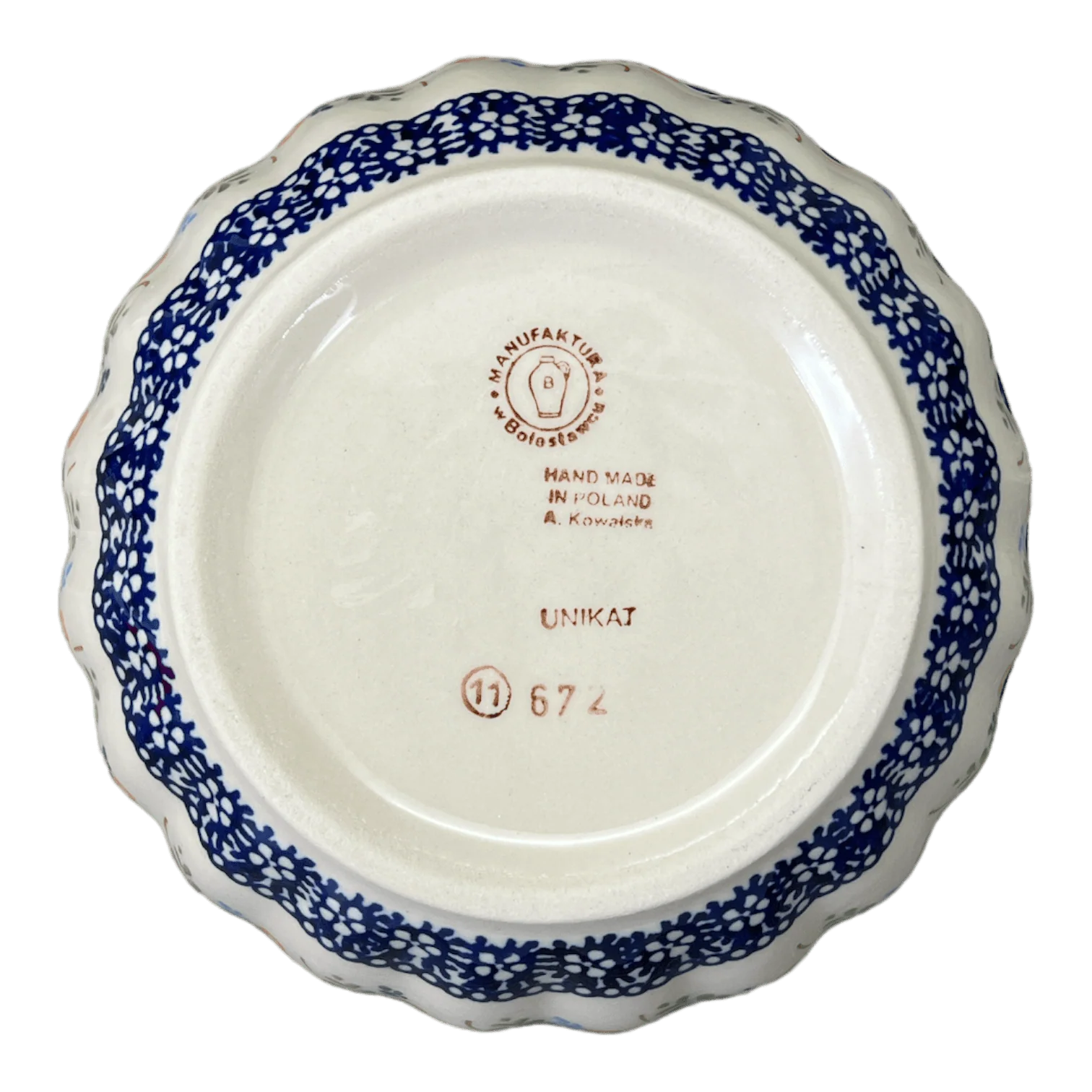Bowl, Round, 6.5" in "Floral Garland" by Manufaktura | M084U-AD01 - Image 4