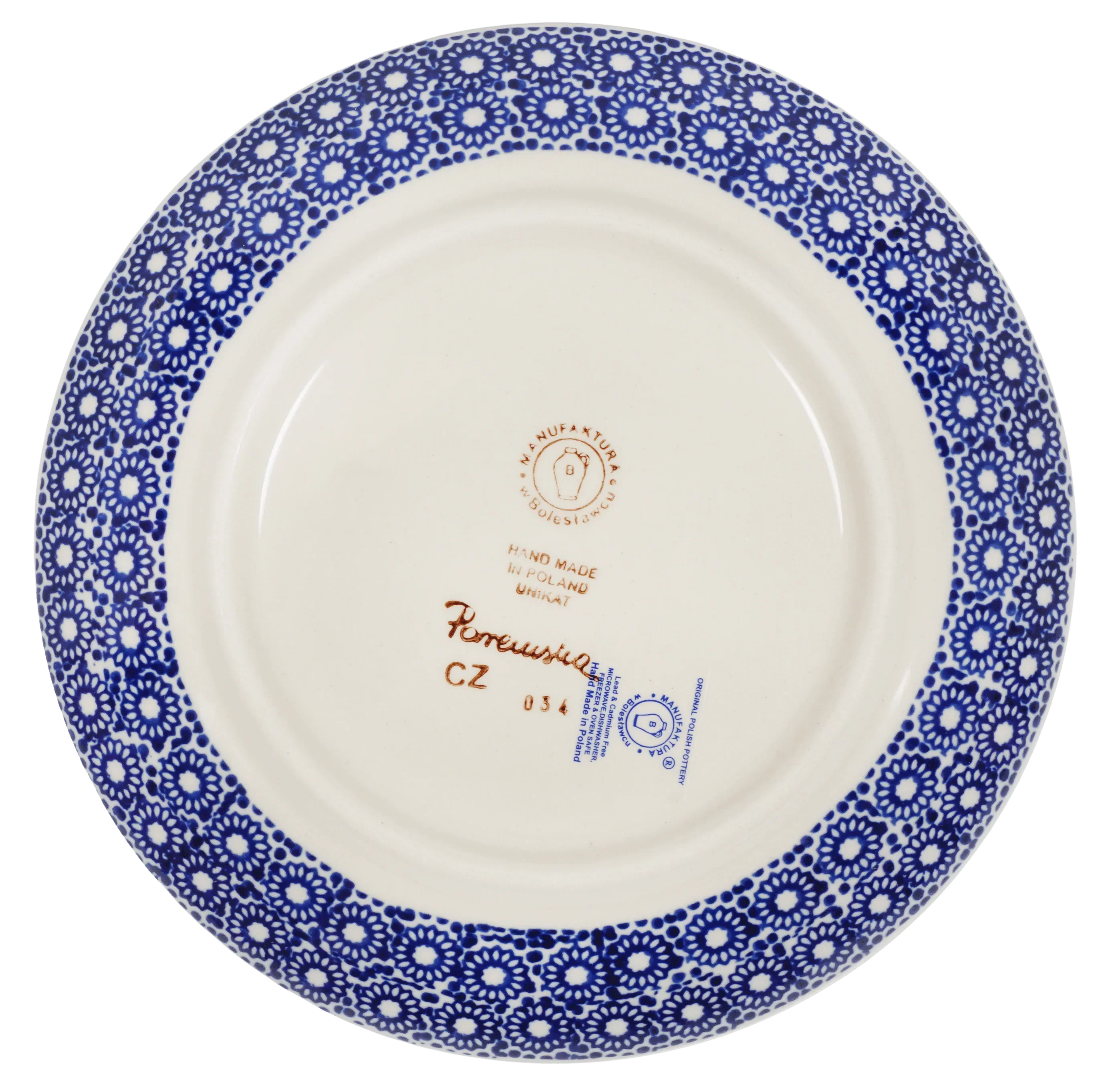 Plate, Round, Dessert, 7.25" in "Duet in White" by Manufaktura | T131S-SB06 - Image 3