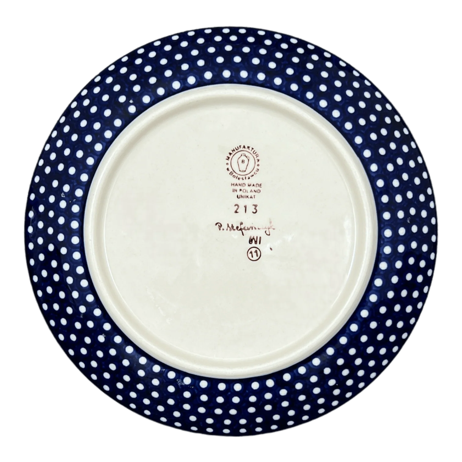 Plate, Round, Salad, 8.5" in "Forget Me Not Bouquet" by Manufaktura | T134S-PS28 - Image 4