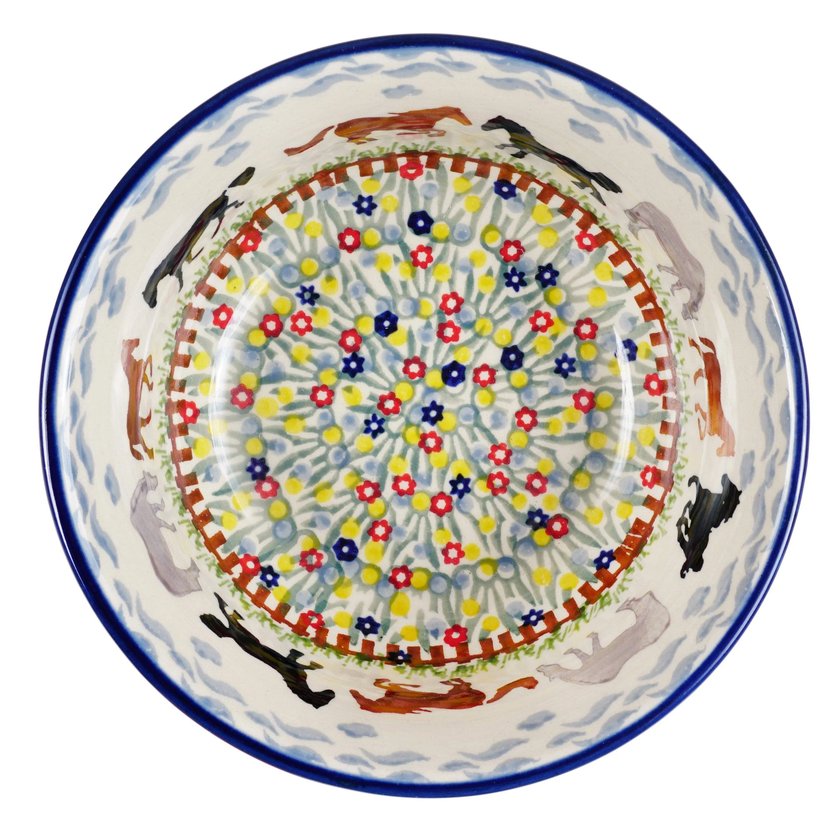 Bowl, Round, 5.5" in "Wild Horses" by Manufaktura | M083S-INK1 - Image 3