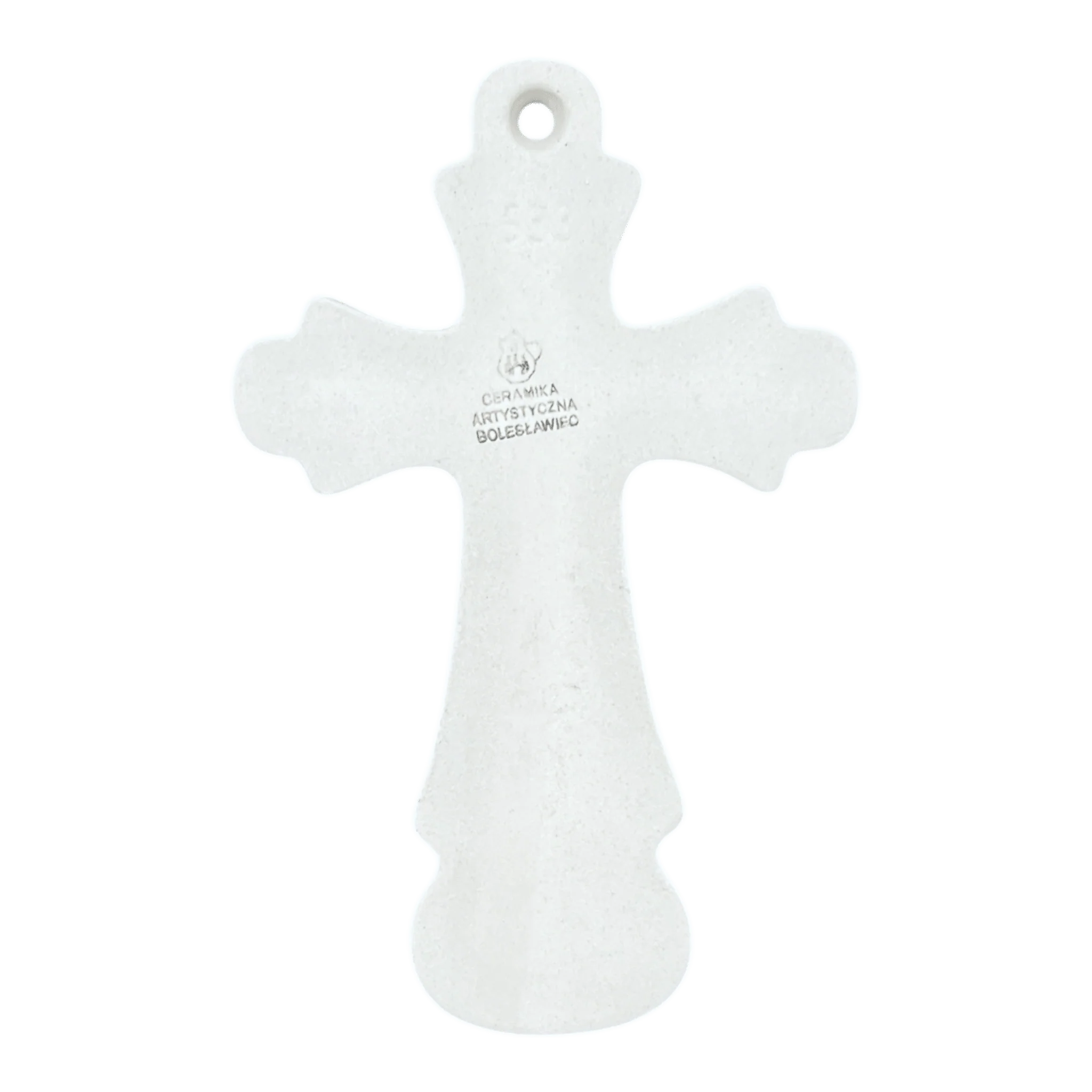 Cross, Large, 7.75" in "Peacock Plume" by Ceramika Artystyczna | A533-2218X - Image 4